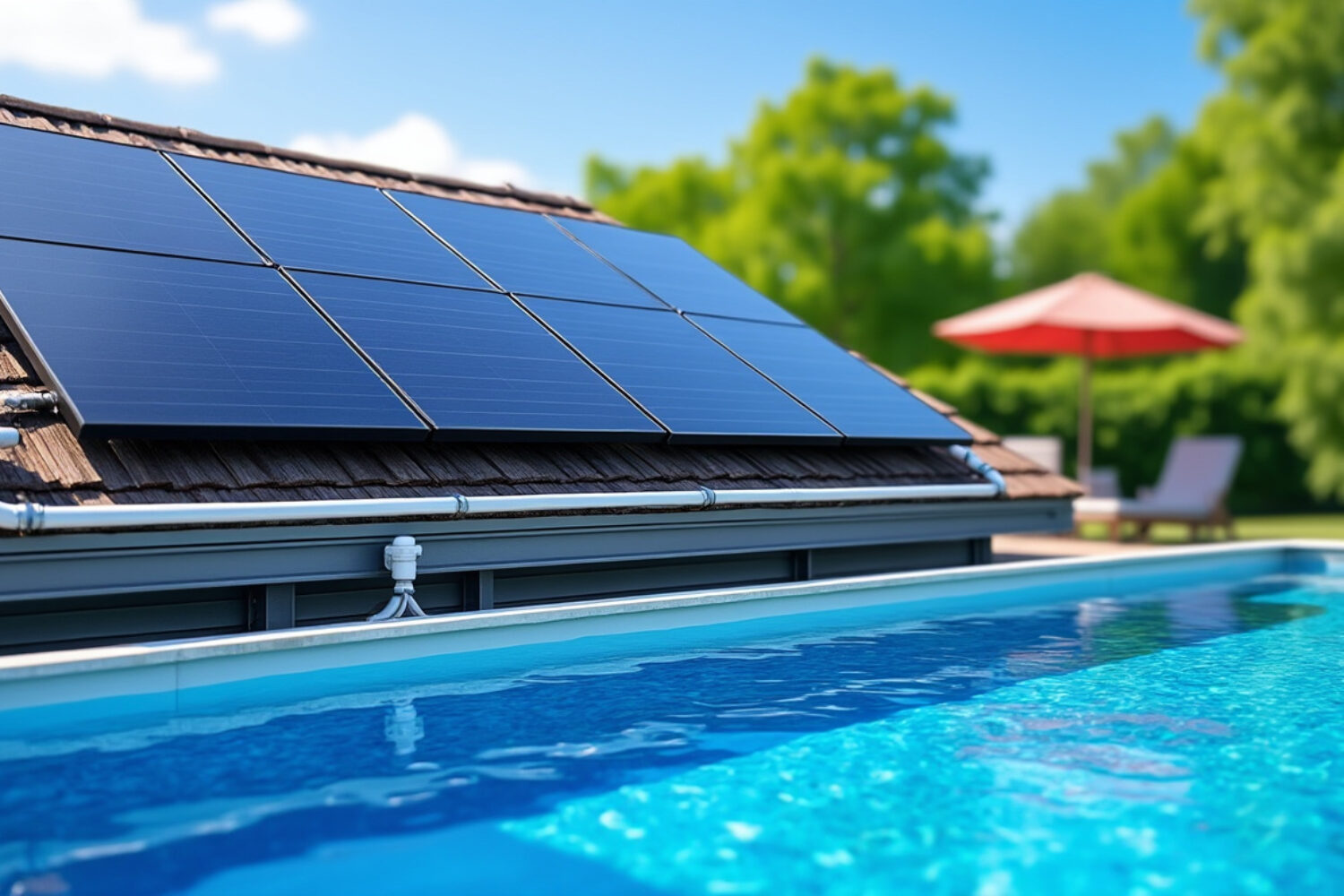 Chauffage solaire piscine : panneaux thermiques et installation