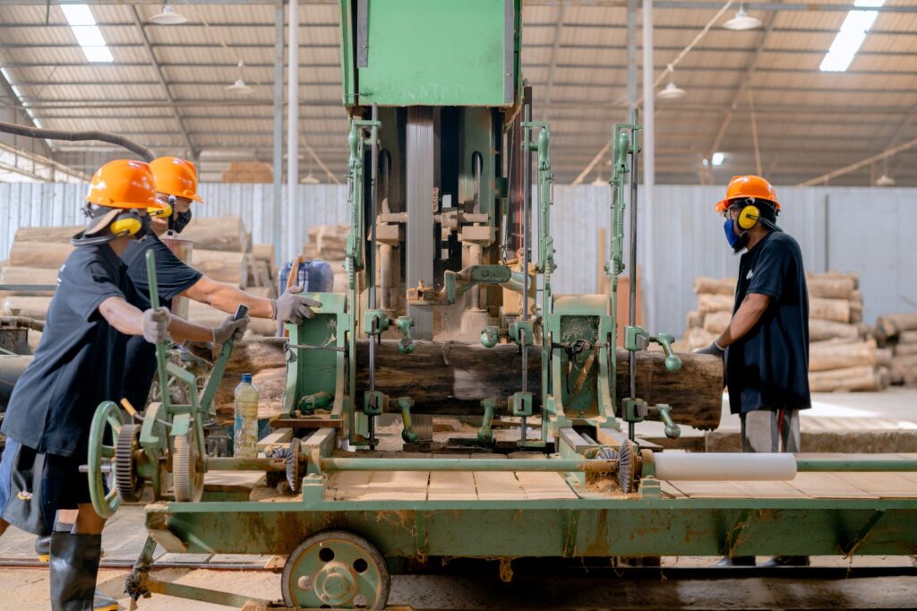Combiné à bois de chauffage — machine à fendre le bois