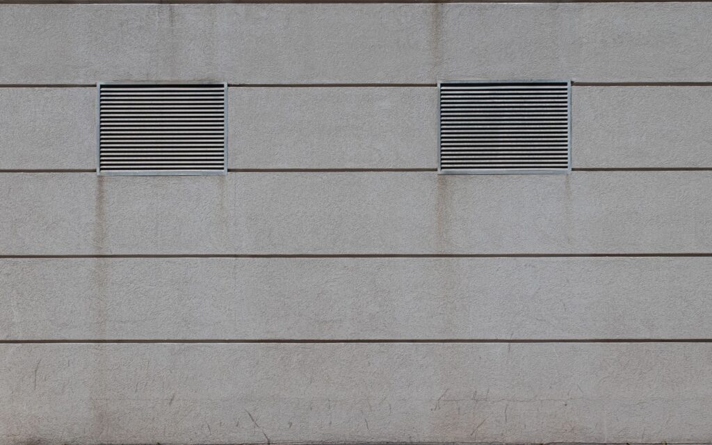 Grille de ventilation murale, ronde, — installation grille de ventilation murale